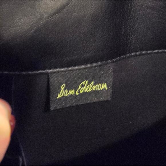 Sam Edelman Black‎ Leather Riding Tall Boots Size 6 - Picture 8 of 10